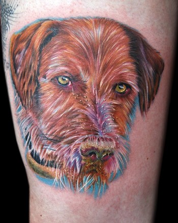 Tattoos - bees dog